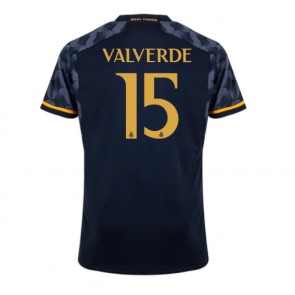 Real Madrid Federico Valverde #15 Gostujuci Dres 2023-24 Kratak Rukavima
